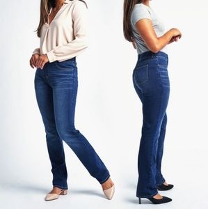 NWOT BETABRAND Yoga Denim Straight Leg